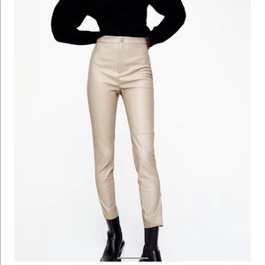 ZARA - Dark green hi-rise legging